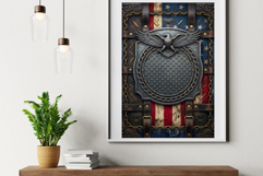 Vintage Americana &amp; Patriotic Digital Paper for 4th of july Product Image 11
