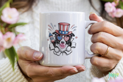 4th Of July Dog Breaking the Paper PNG Product Image 3