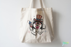 4th Of July Dog Breaking the Paper PNG Product Image 4