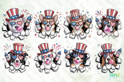 4th Of July Dog Breaking the Paper Bundle Product Image 4