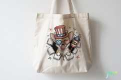 4th Of July Dog Breaking the Paper PNG Product Image 4