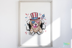 4th Of July Dog Breaking the Paper Bundle Product Image 8