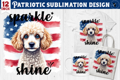 Patriotic sublimation bundle | 4th of July | Dog clipart Product Image 5