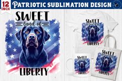 Patriotic sublimation bundle | 4th of July | Dog clipart Product Image 6
