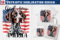 Patriotic sublimation | 4th of July | Dog clipart Product Image 1