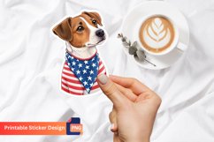 4th of July Dog Sticker, Independence Day Pet Sticker Product Image 1