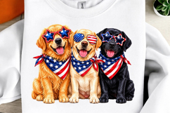 4th of July Dog Sublimation PNG Product Image 1