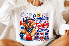 4th of July Dog Sublimation PNG Product Image 2