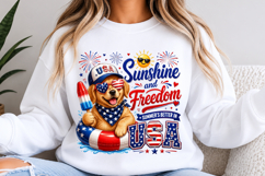 4th of July Dog Sublimation PNG Product Image 3