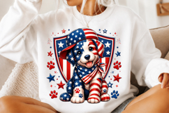 4th of July Dog Sublimation Shirt Design Product Image 2
