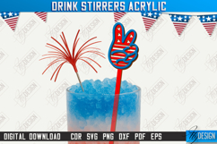 4th of July Sticks Stirring Drink | Drink Stirrers Acrylic Product Image 1