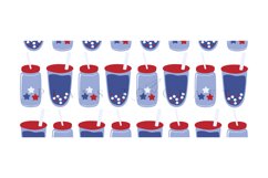 4th of july drinks libbey beer can glass full wrap svg presized template for 16oz and 20oz glass for Cricut Silhouette and sublimation