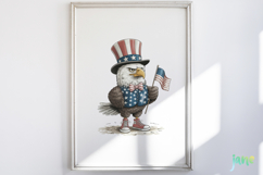 4th of July Eagles Clipart Product Image 2
