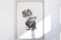 4th of July Eagles Clipart Product Image 2
