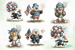 4th of July Eagles Clipart Product Image 8