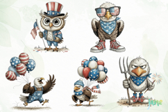 4th of July Eagles Clipart Product Image 6