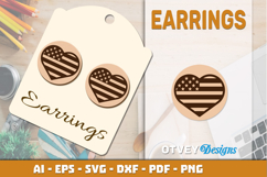 4th Of July Earring Lasercut File BUNDLES Product Image 4