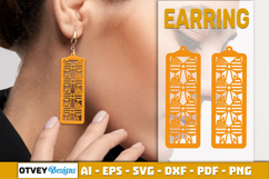 4th Of July Earring Lasercut File Product Image 2