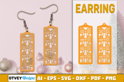 4th Of July Earring Lasercut File Product Image 1