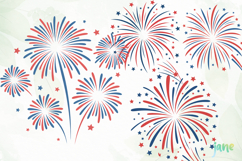 4th of July Fireworks Sublimation Product Image 1