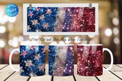4th Of July Flag Glitter 11, 12 &amp; 15 Oz Mug Sublimation Product Image 1
