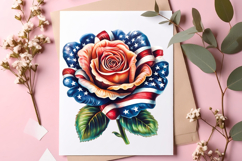 4th Of July Flowers Clipart Product Image 2