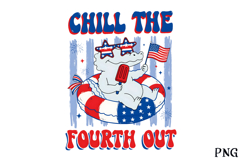 4th of July Funny Patriotic Alligator PNG Product Image 1