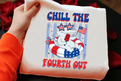 4th of July Funny Patriotic Alligator PNG Product Image 2