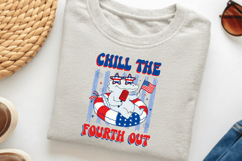 4th of July Funny Patriotic Alligator PNG Product Image 3