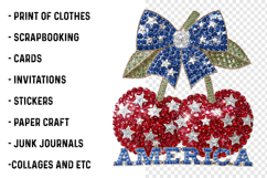 4th of July Glitter Rhinestone PNG Product Image 2