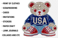 4th of July Glitter Rhinestone PNG Product Image 2