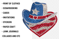 4th of July Glitter Rhinestone PNG Product Image 2