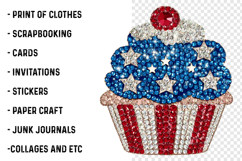 4th of July Glitter Rhinestone PNG Product Image 2