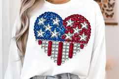 4th of July Glitter Rhinestone PNG Product Image 3