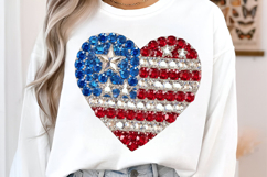 4th of July Glitter Rhinestone PNG Product Image 3