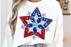 4th of July Glitter Rhinestone PNG Product Image 3