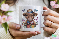 4th Of July Highland Cow Clipart Product Image 7