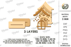 4th of July house Laser Cut. Home Stand Decor SVG Product Image 2