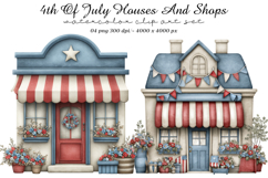 4th Of July Houses And Shops Product Image 1