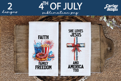 4th Of July Kitchen Towel Sublimation