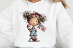 4th Of July Little Girl PNG Clipart Product Image 2