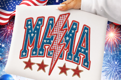 4th of July Mama Png, American Latch Hook Yarn Crochet Product Image 1