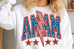 4th of July Mama Png, American Latch Hook Yarn Crochet Product Image 3