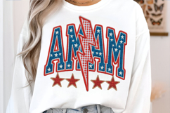 4th of July Mama Png, American Latch Hook Yarn Crochet Product Image 4