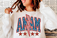 4th of July Mama Png, American Latch Hook Yarn Crochet Product Image 5