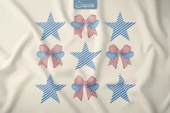 Coquette Cowgirl 4th of July Sublimation Design Product Image 1