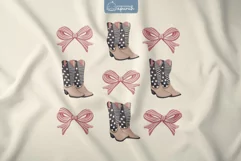 Coquette Cowgirl 4th of July Sublimation Design Product Image 1