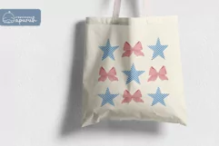 Coquette Cowgirl 4th of July Sublimation Design Product Image 3