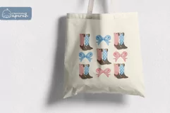 Coquette Cowgirl 4th of July Sublimation Design Product Image 3