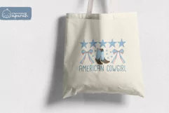 Coquette Cowgirl 4th of July Sublimation Design Product Image 3